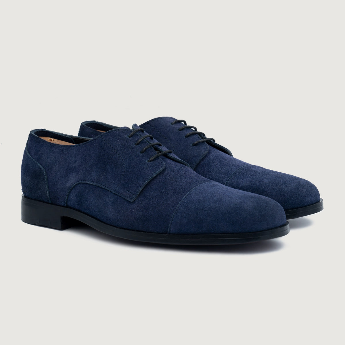 Attorney Derby Midnight Blue Suede Shoes - Eviternity Attorney Derby Midnight Blue Suede Shoes - Eviternity