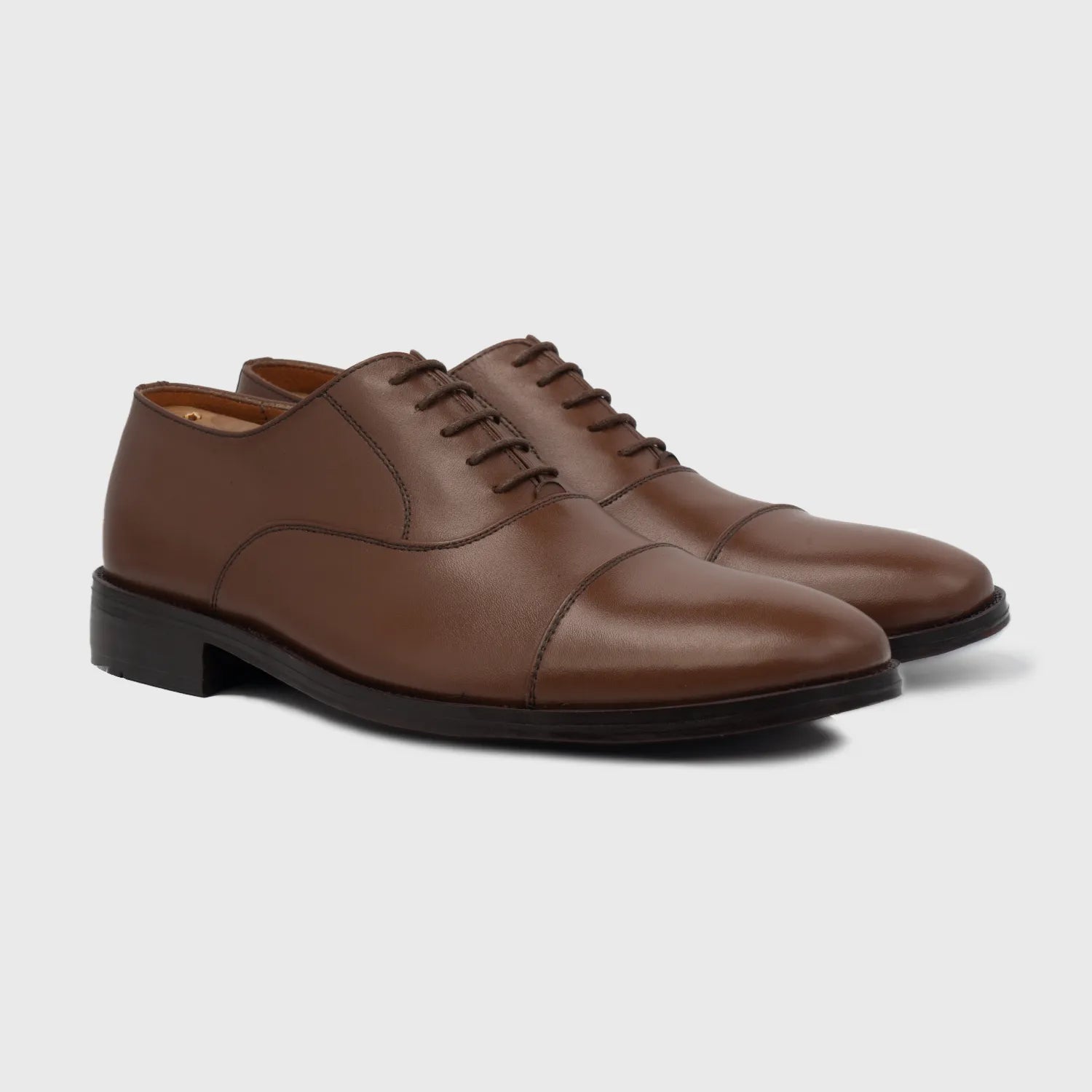Professor Oxford Brown Leather Shoes – The Jacket Maker