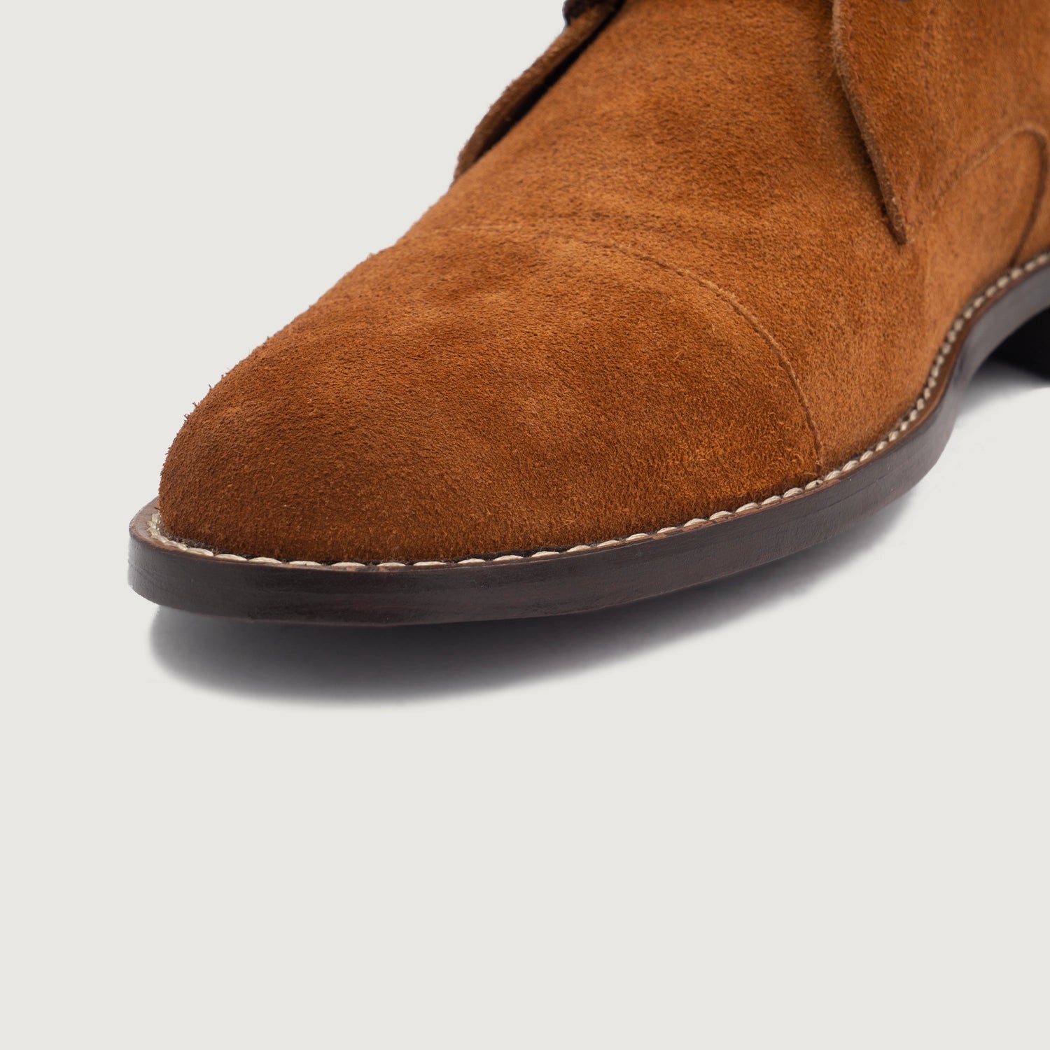 Knight Derby Brown Suede Leather Boots lifestyle 3