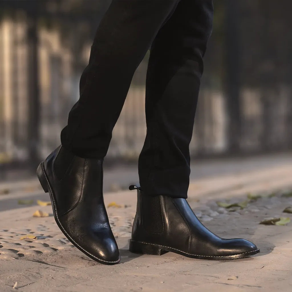 Professor Oxford Black Leather Shoes