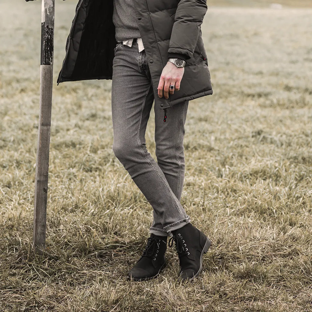 Knight Derby Brown Suede Leather Boots
